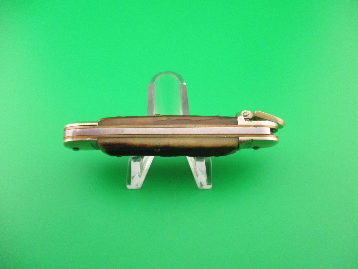 Hubertus 8cm West German Lever Liliput Stag automatic knife