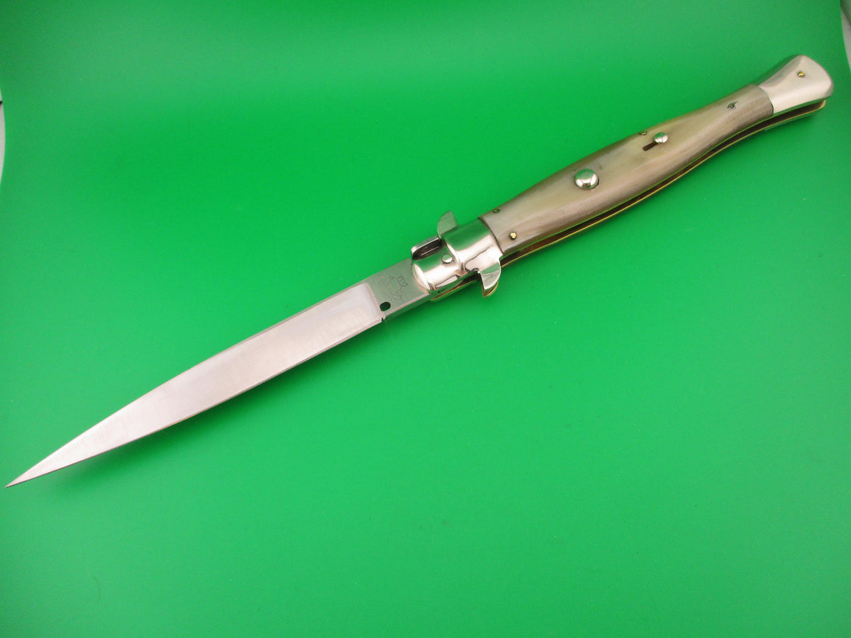 DM A.Rosa MANIAGO ITALY 33cm Italian Picklock Wasp Body Honey horn automatic knife