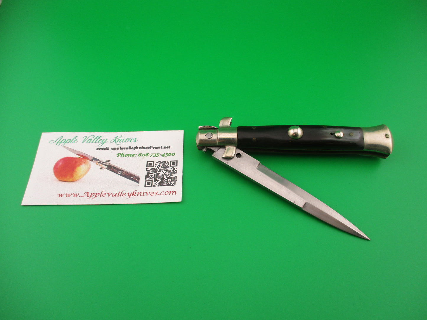 EIG CUTLERY ITALY Box stamp 21cm Italian 1950s Picklock Bayonet Vintage automatic knife