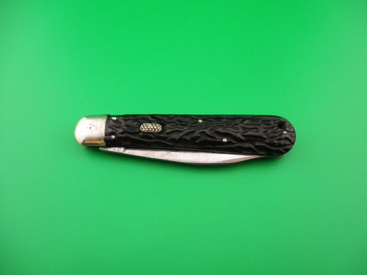 Flylock Hunter 11000 Black Wormgroove switchblade knife w/ ETCH