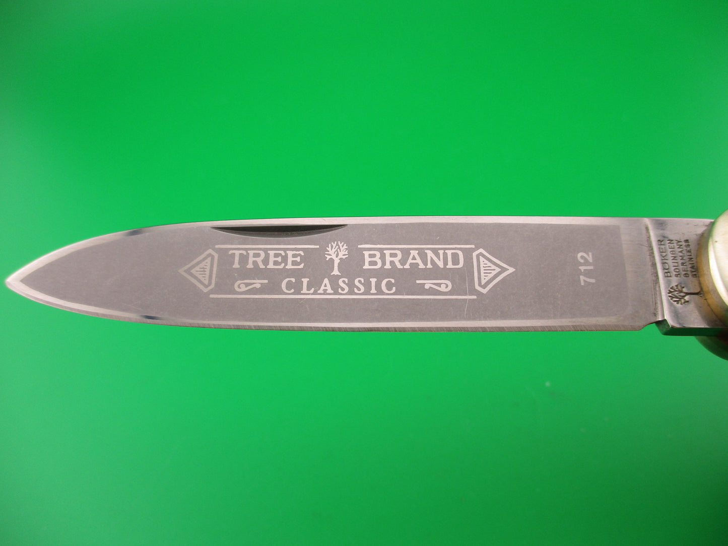 BOKER TREE BRAND CLASSIC 712 11cm German Lever automatic knife Gray bone