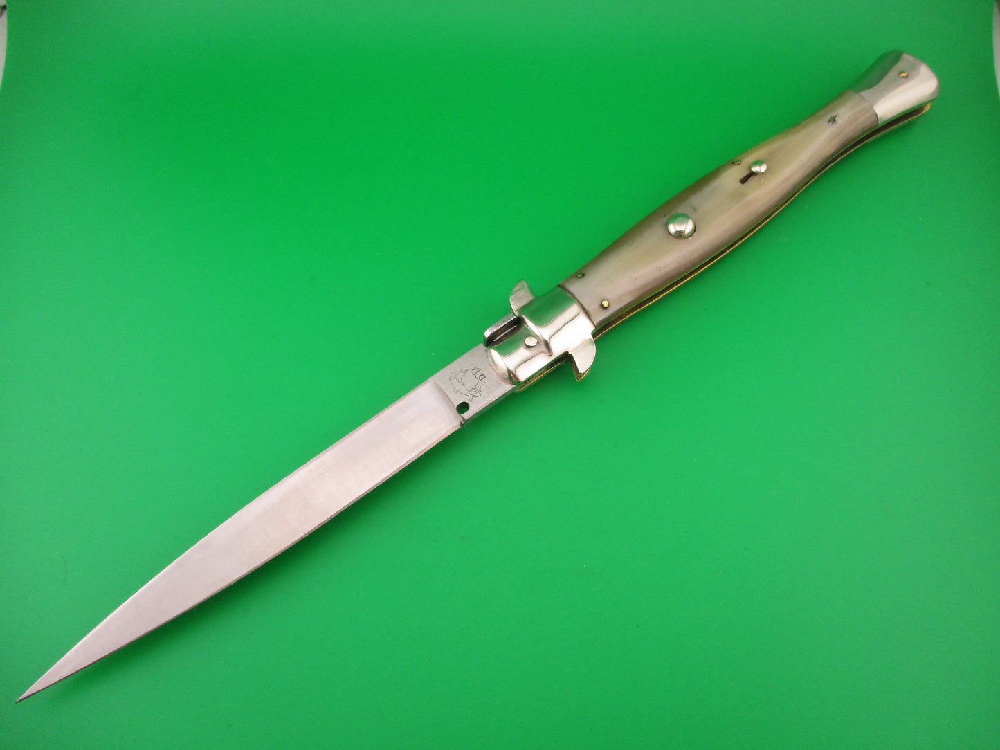 DM A.Rosa MANIAGO ITALY 33cm Italian Picklock Wasp Body Honey horn automatic knife