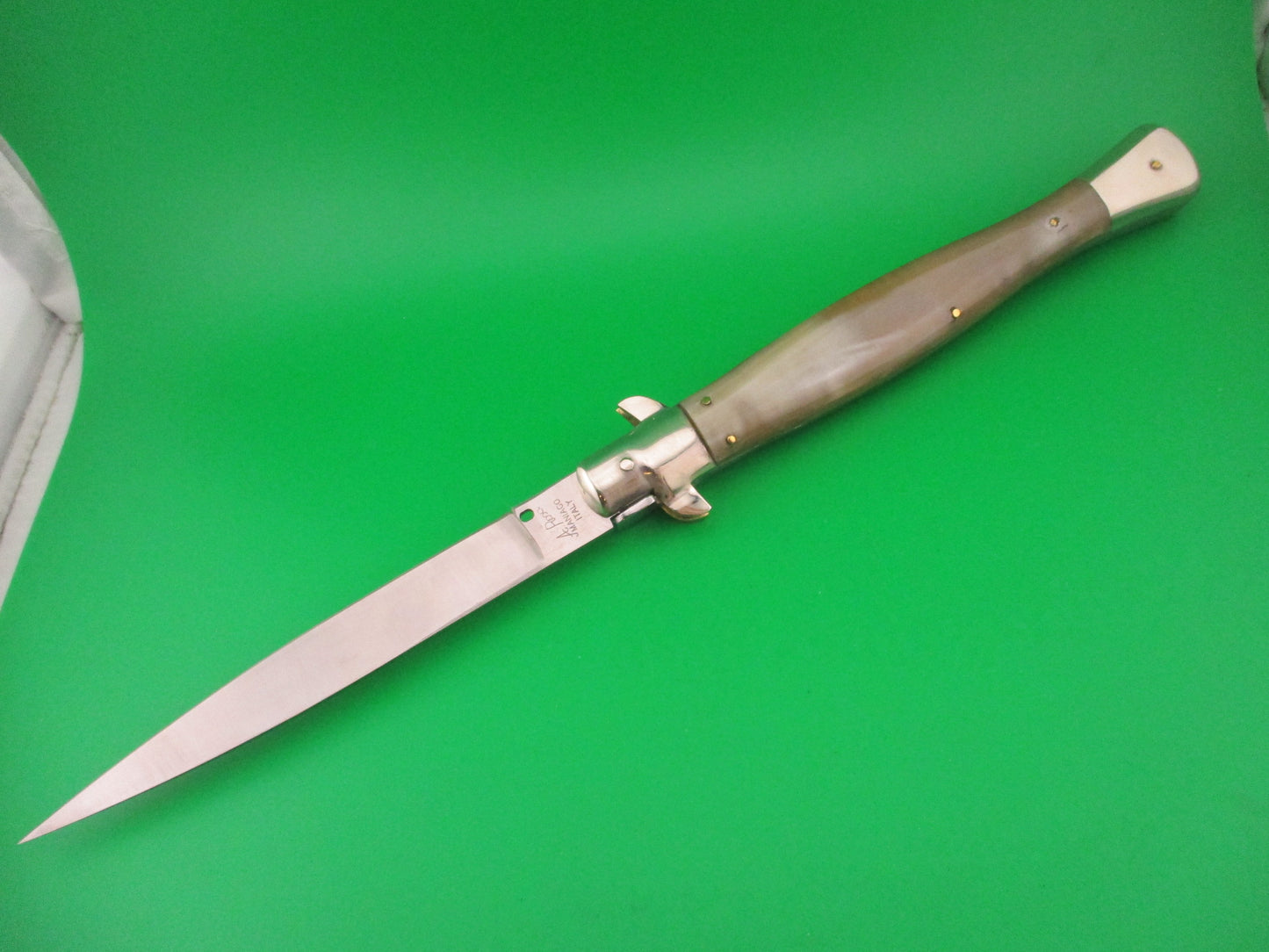 DM A.Rosa MANIAGO ITALY 33cm Italian Picklock Wasp Body Honey horn automatic knife