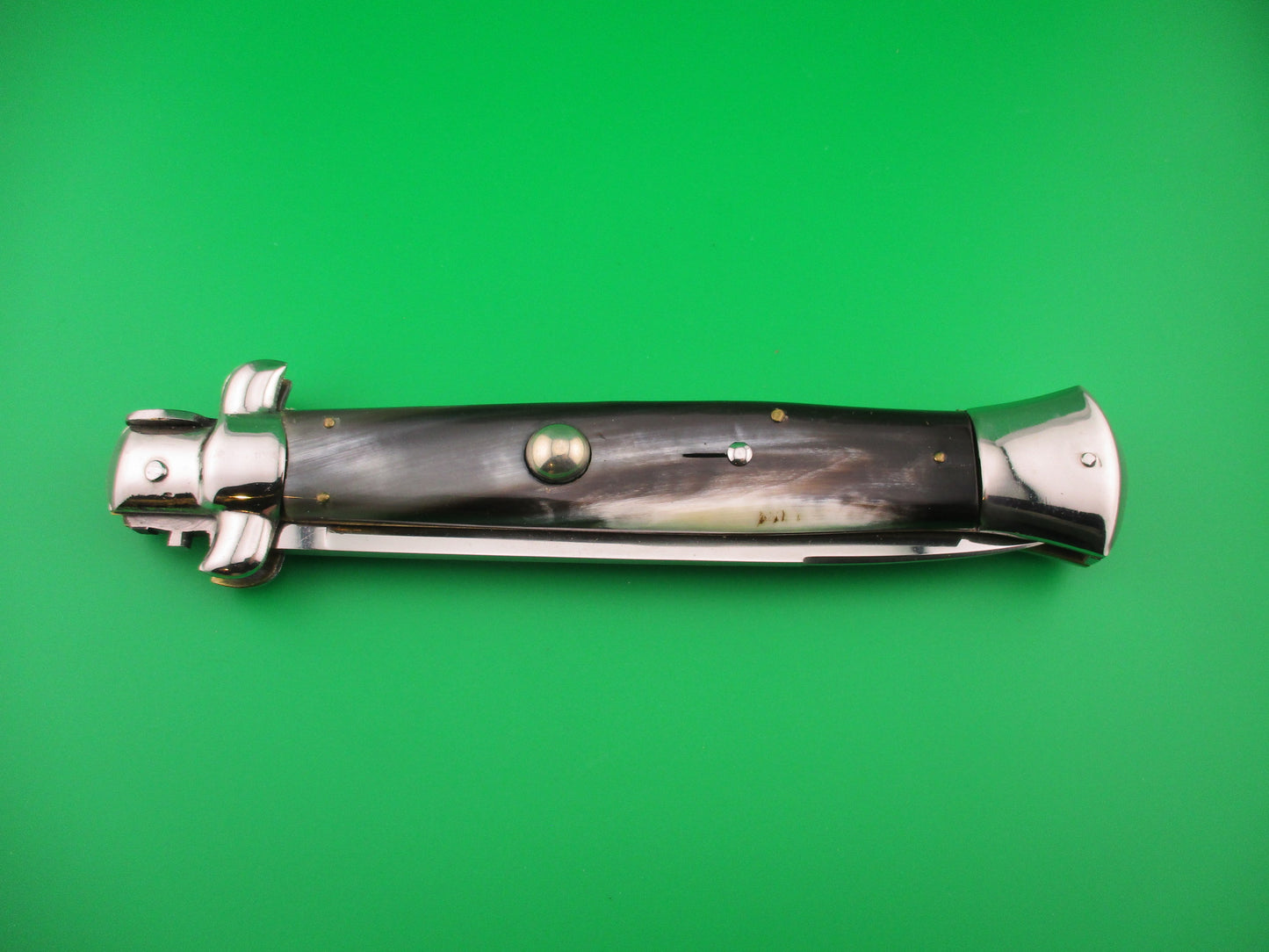 INOX 38cm Italian Stiletto swivel bolster vintage 1970s automatic knife