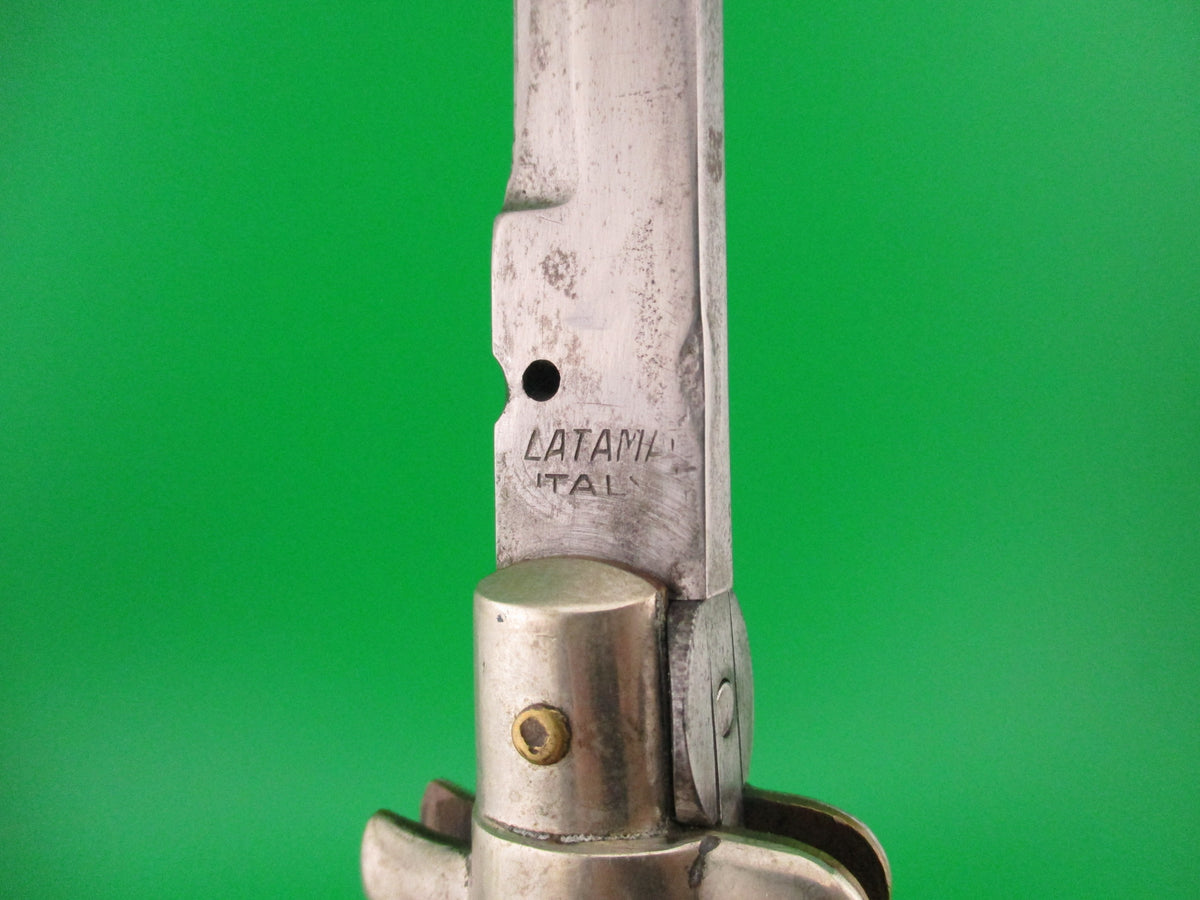 LATAMA ITALY 33cm Italian Picklock 1950s Bayonet Honey & Cream automatic knife 5mm