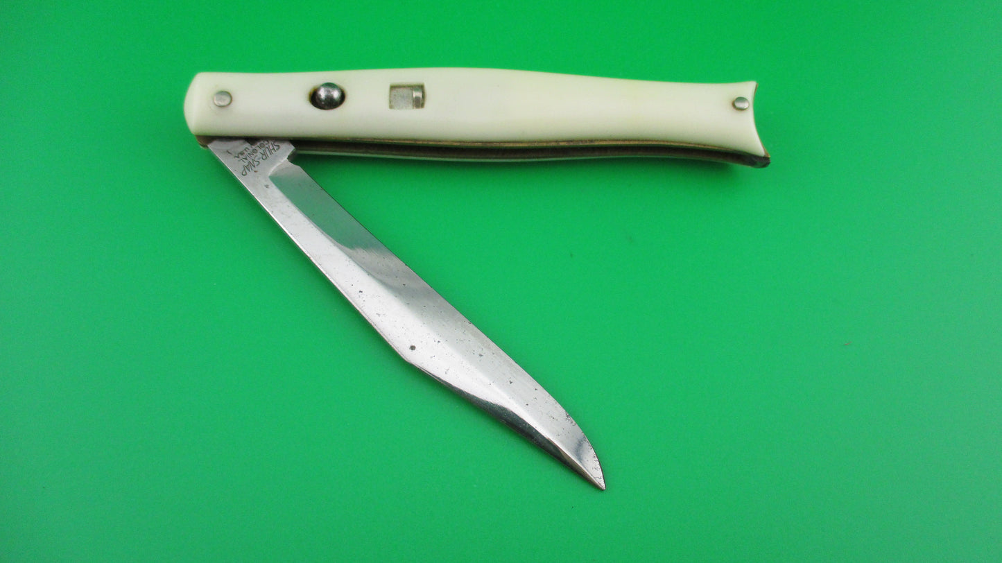 COLONIAL SHUR SNAP Fishtail White Early 2nd Gen switchblade knife