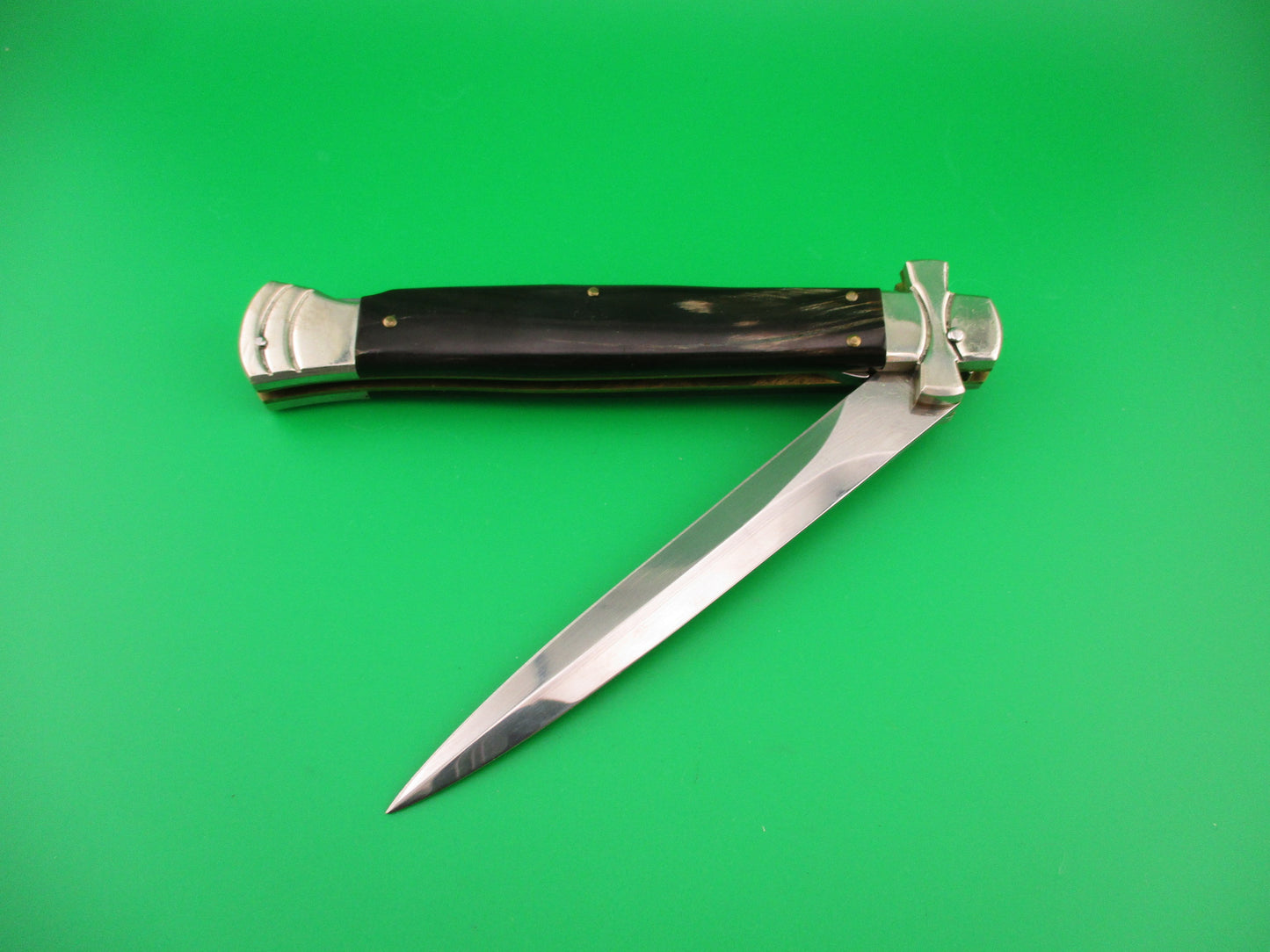 AGA CAMPOLIN 28cm Italian Maltese Dagger crossguard automatic knife 2011