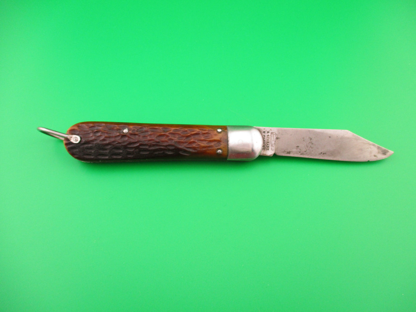 PRESTO M2 Bone WWII 1940s Geo Schrade vintage Paratrooper automatic knife