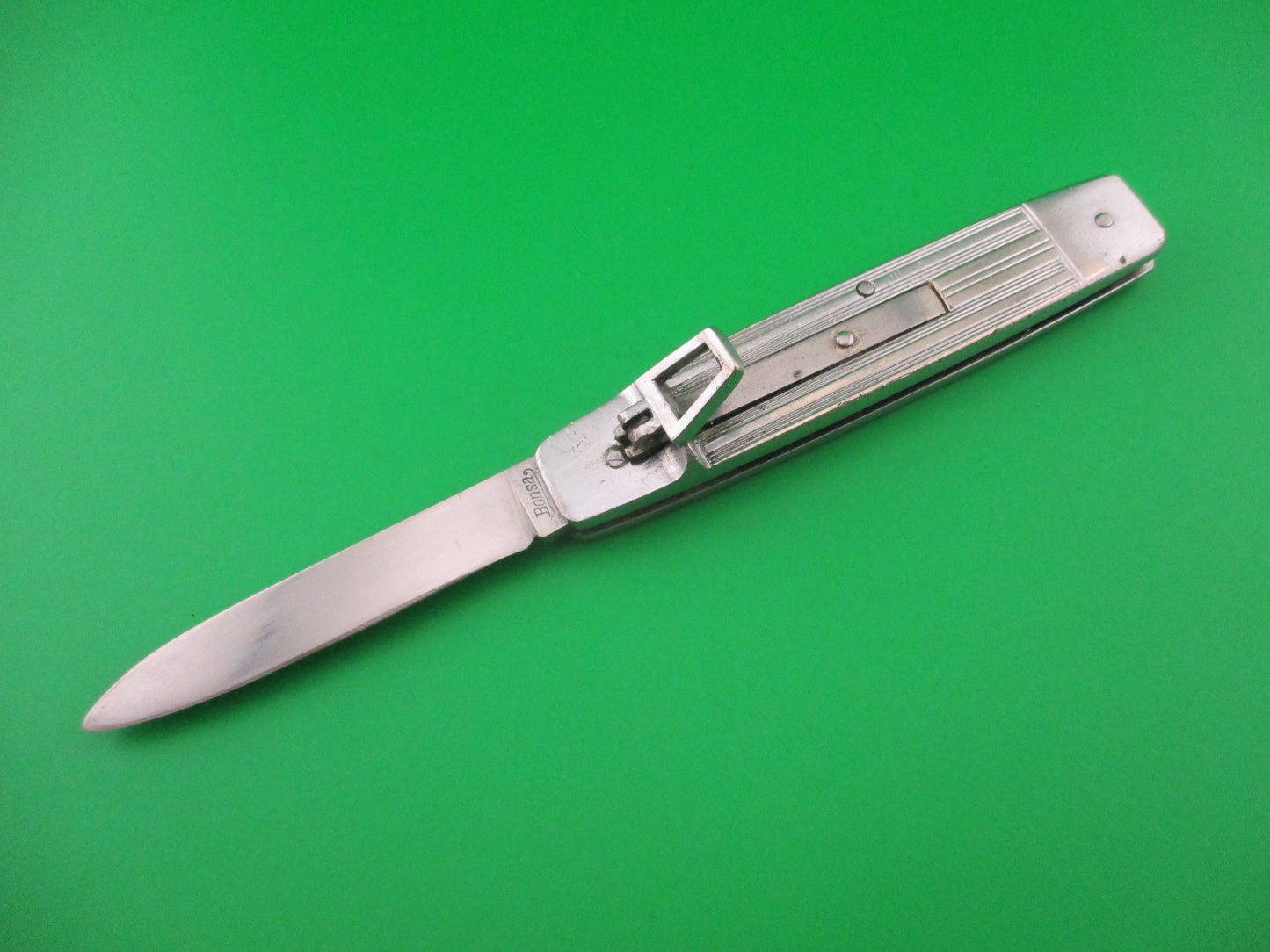 Bonsa 18cm German All Metal Hollow Lever vintage automatic knife