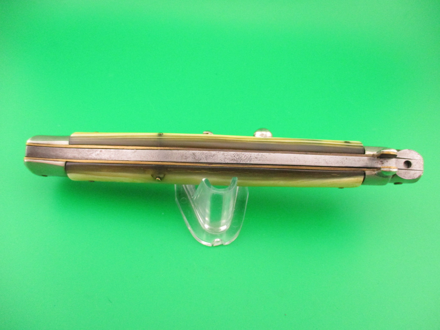 LATAMA ITALY 33cm Italian Picklock 1950s Bayonet Honey & Cream automatic knife 5mm
