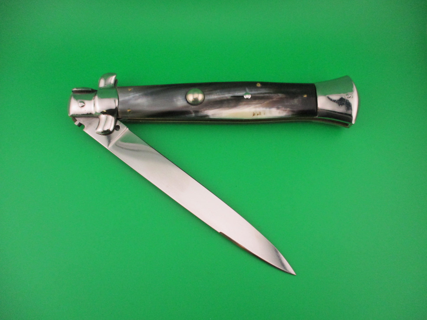 INOX 38cm Italian Stiletto swivel bolster vintage 1970s automatic knife