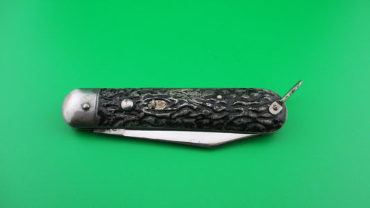 z PRESTO M2 style Scout Black metal painted vintage automatic knife