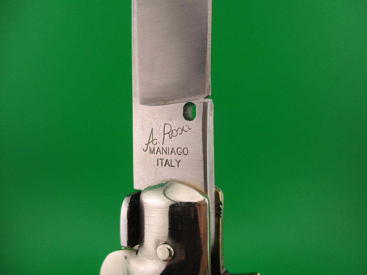 DM A.Rosa MANIAGO ITALY 33cm Italian Picklock Wasp Body Honey horn automatic knife