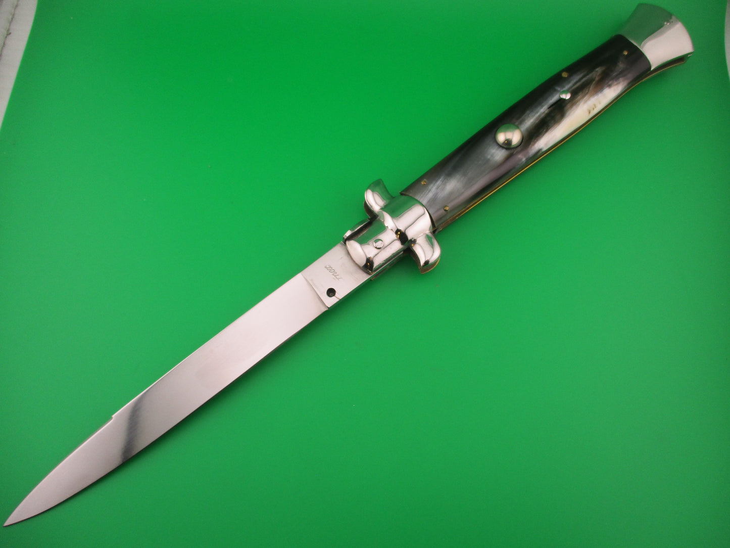 INOX 38cm Italian Stiletto swivel bolster vintage 1970s automatic knife