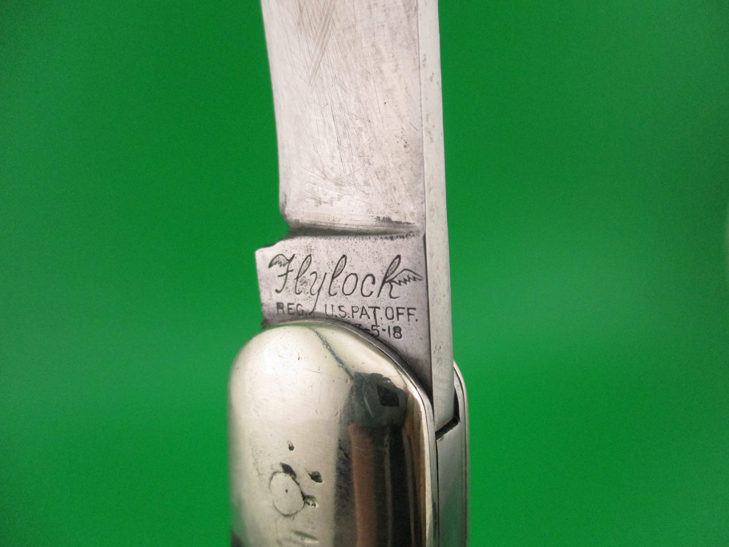 Flylock Hunter 11000 Black Wormgroove switchblade knife w/ ETCH