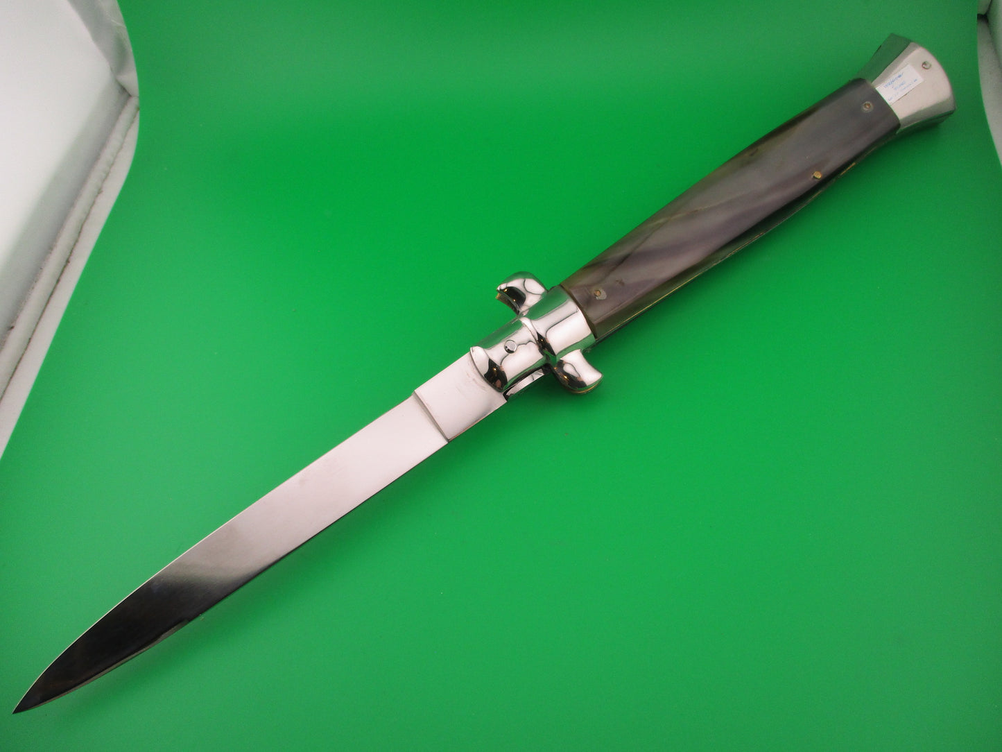 INOX 38cm Italian Stiletto swivel bolster vintage 1970s automatic knife