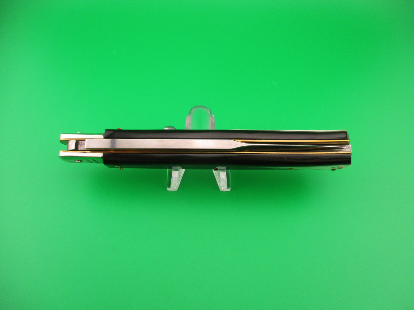 DM Dolphins 28cm Italian SHARK Bayonet lockback Horn handled automatic knife