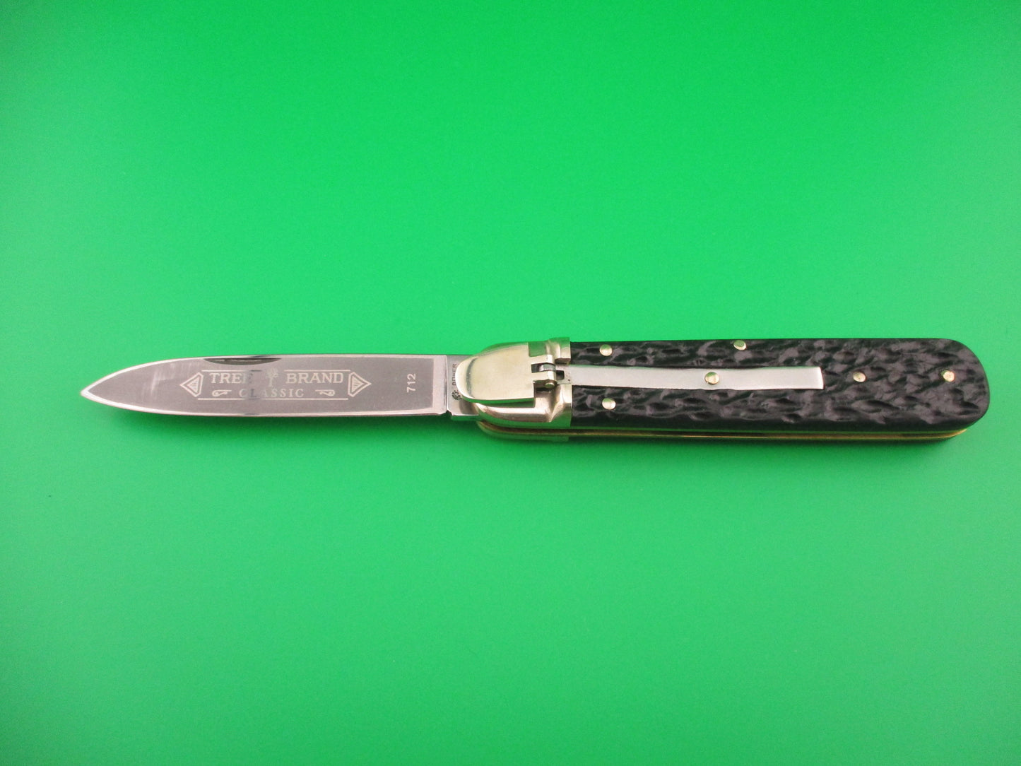 BOKER TREE BRAND CLASSIC 712 11cm German Lever automatic knife Black stag