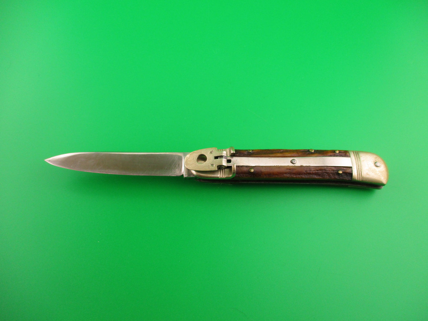 ROSTFREI KISSING CRANE 10cm German Stag Lever vintage automatic knife