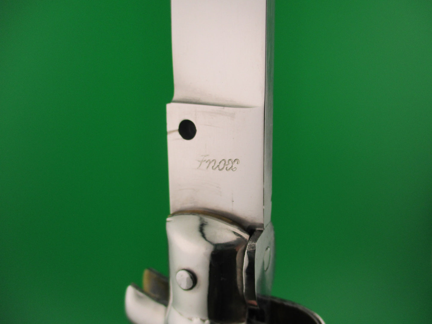 INOX 38cm Italian Stiletto swivel bolster vintage 1970s automatic knife