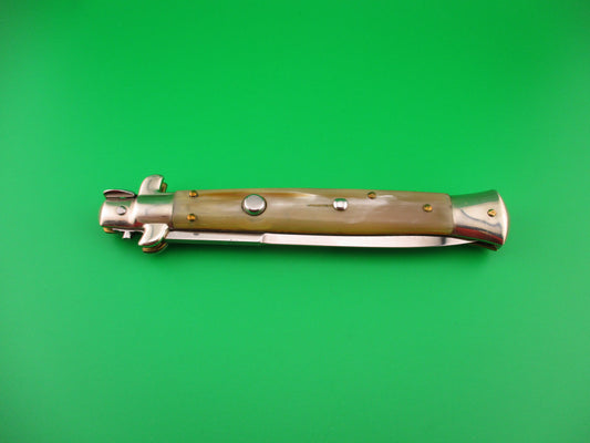 Walt's Flat Guard 28cm Italian Picklock Bayonet blade Honey horn automatic knife