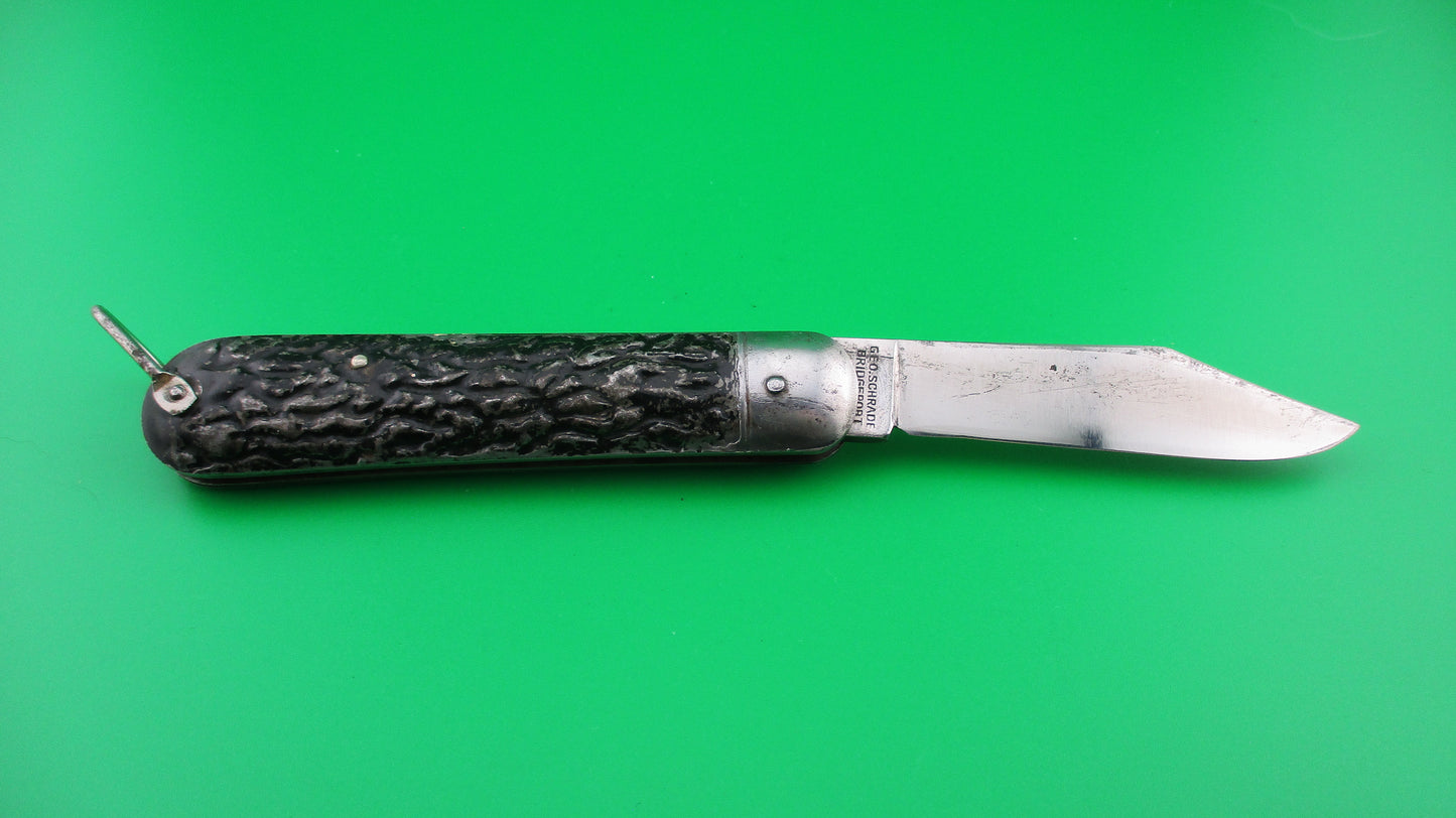 z PRESTO M2 style Scout Black metal painted vintage automatic knife