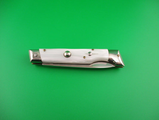 Rostfrei 20cm Italian Slant bolster Pearlex vintage automatic knife