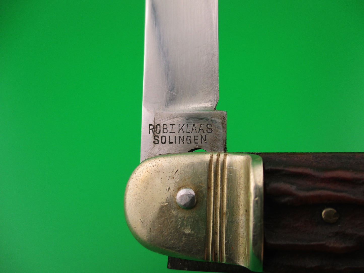 ROSTFREI KISSING CRANE 10cm German Stag Lever vintage automatic knife