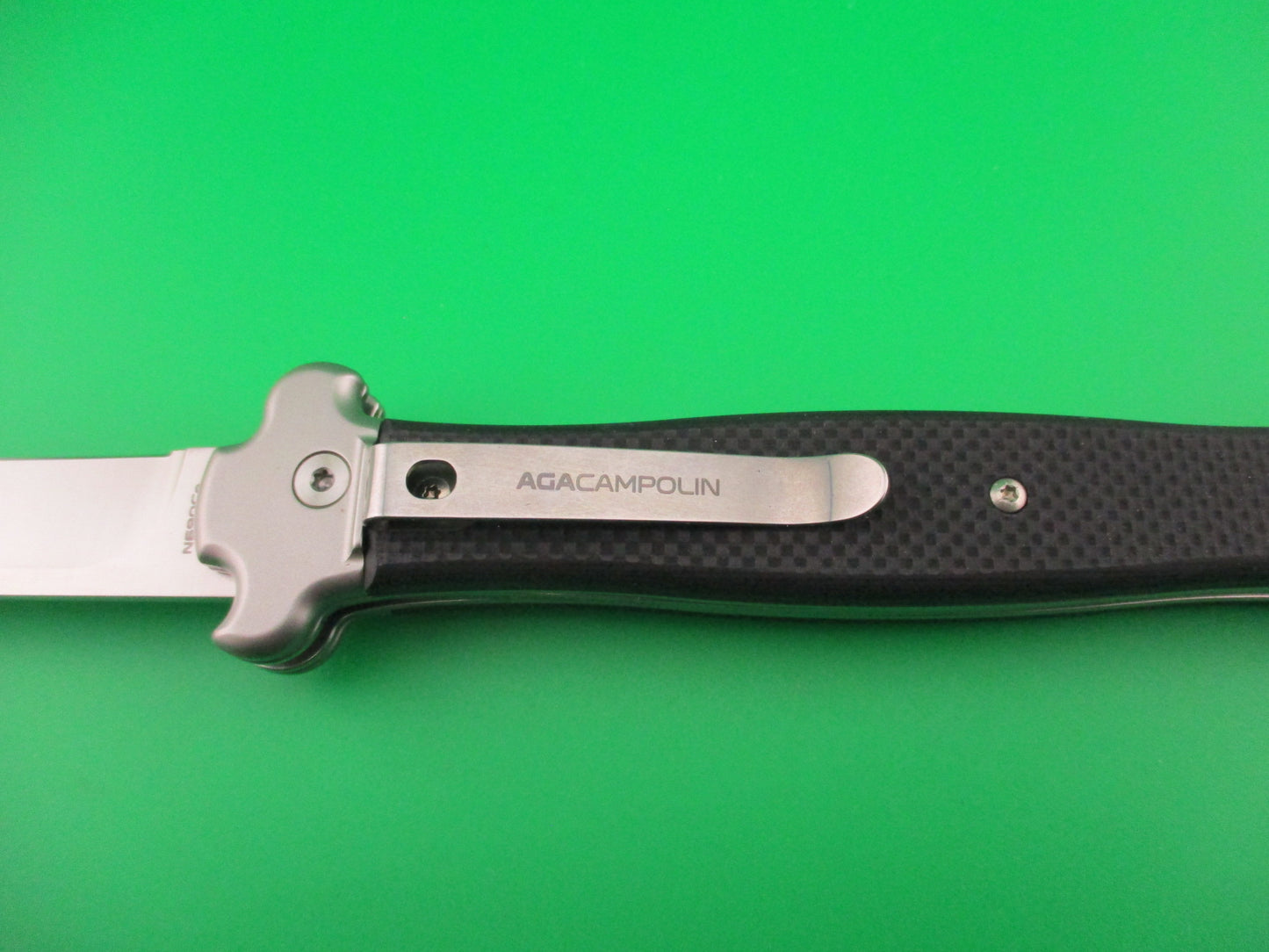 AGA CAMPOLIN ZERO 26cm Italian Inverted Lever Black automatic knife NIB