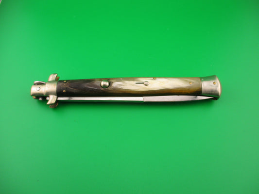S.M. CO 33cm Italian Picklock Brazilian horn 1950s vintage automatic knife SMCO
