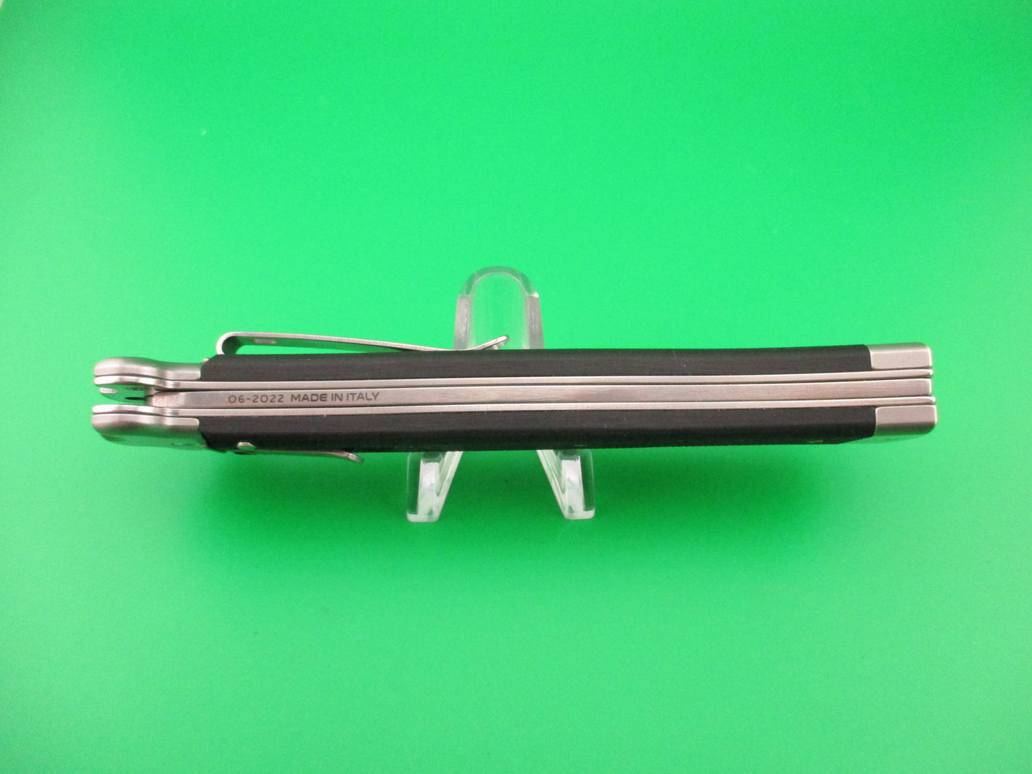 AGA CAMPOLIN ZERO 26cm Italian Inverted Lever Black automatic knife NIB