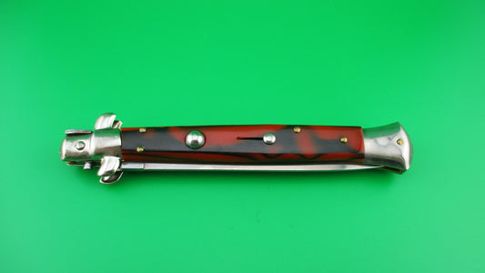 Z AB STILETTO ITALY 28cm Italian Swivel bolster Dagger Red & Black automatic knife