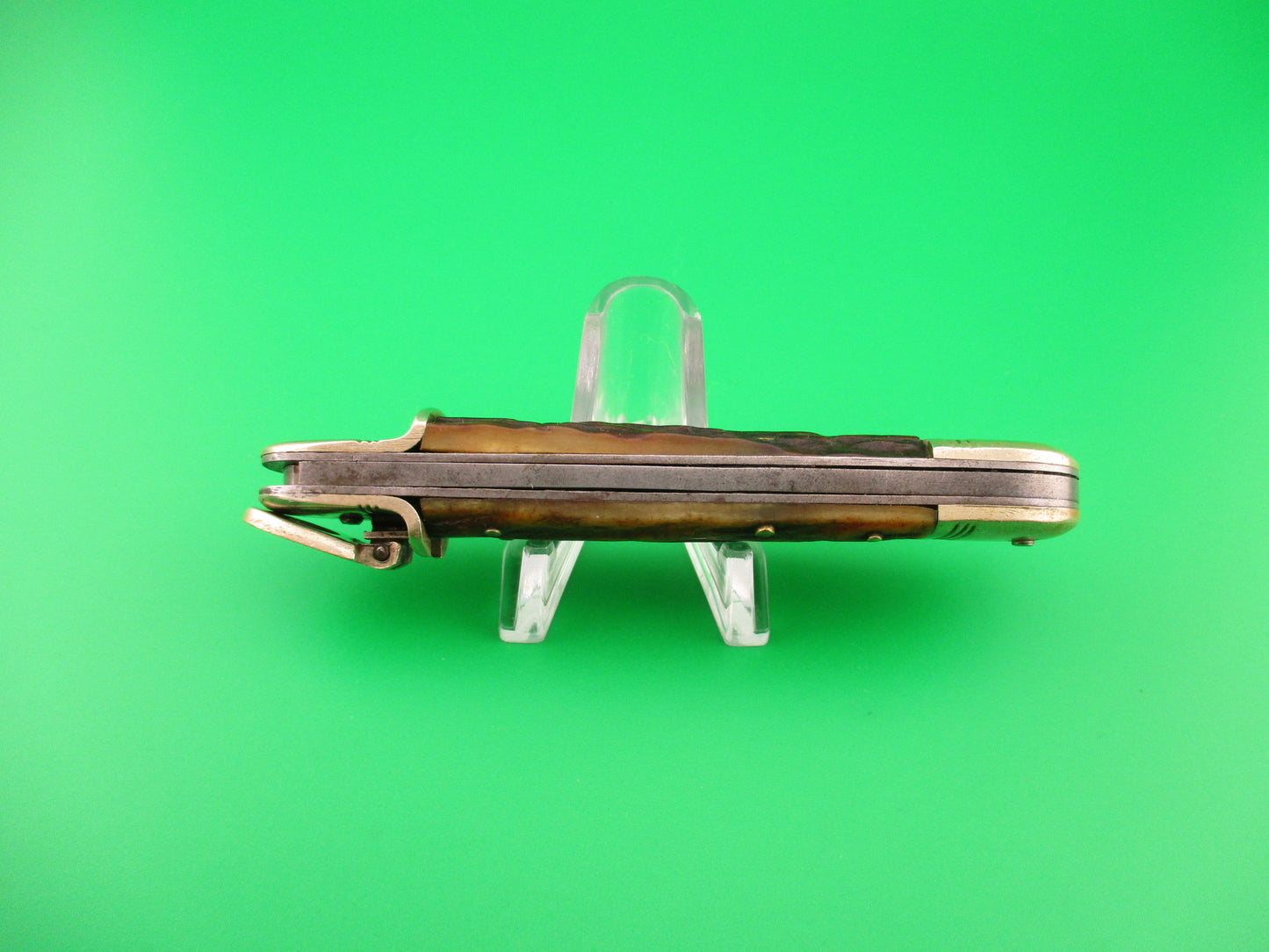 ROSTFREI KISSING CRANE 10cm German Stag Lever vintage automatic knife