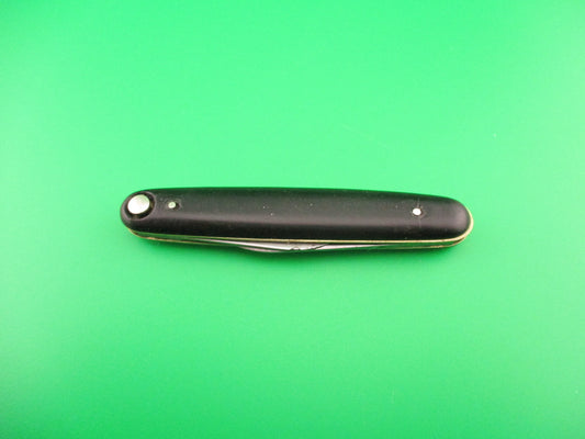 Press Button Knife Co medium double Black switchblade knife