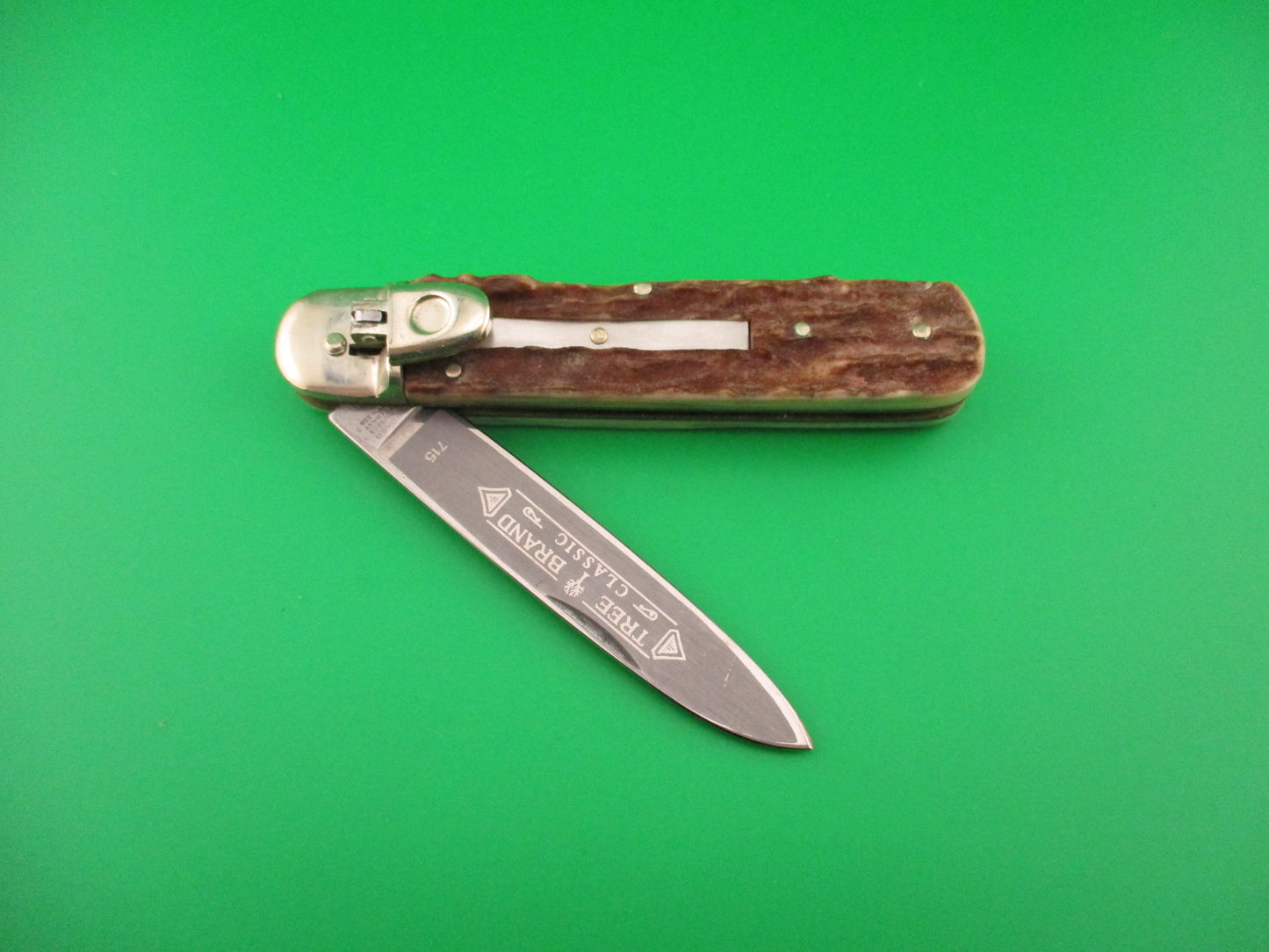 BOKER TREE BRAND 715 11cm German Lever Stag Classic automatic knife