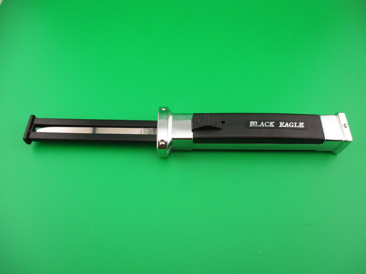 STAINLESS STEEL BLACK EAGLE 21cm Korean Retracting Guard automatic knife