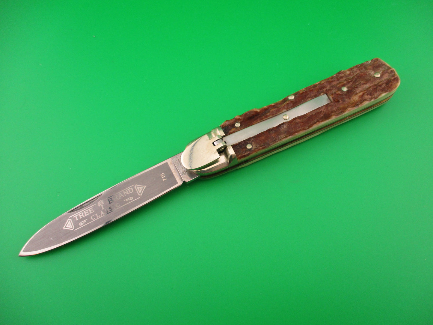 BOKER TREE BRAND 715 11cm German Lever Stag Classic automatic knife