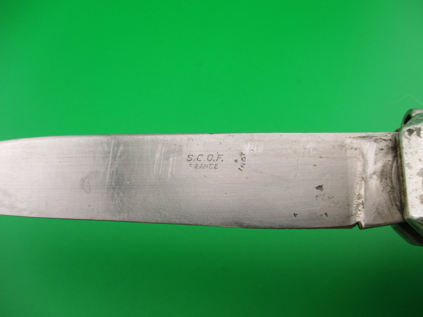 SCOF FRANCE INOX 24cm French Coffin Backspring release automatic knife