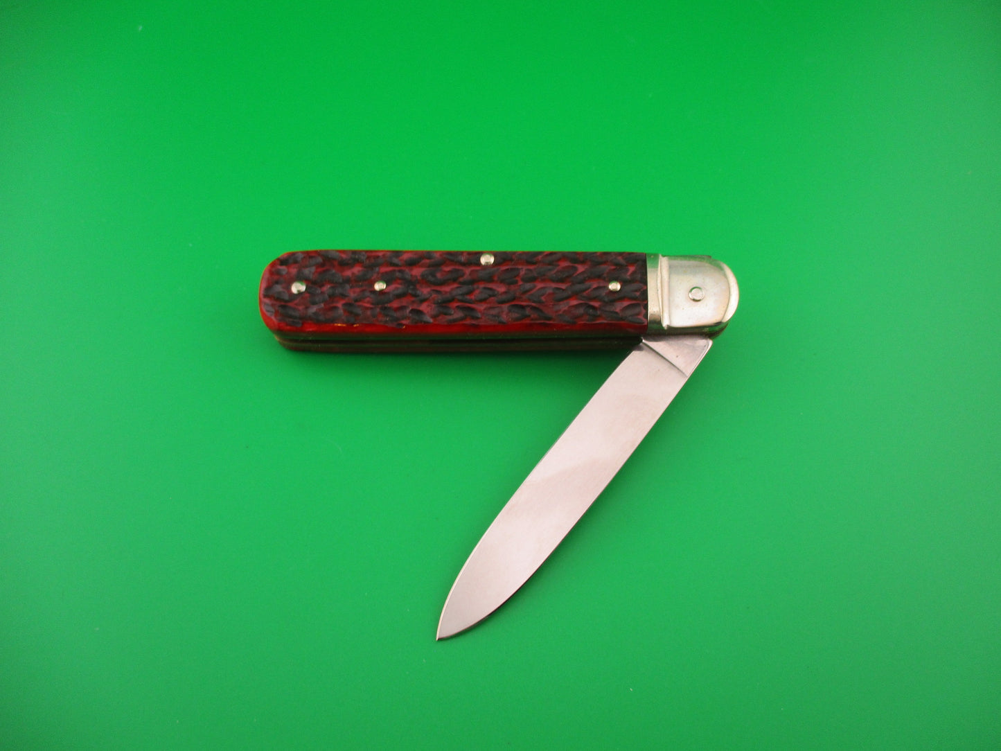 BOKER TREE BRAND CLASSIC 712 11cm German Lever automatic knife Red jigged bone