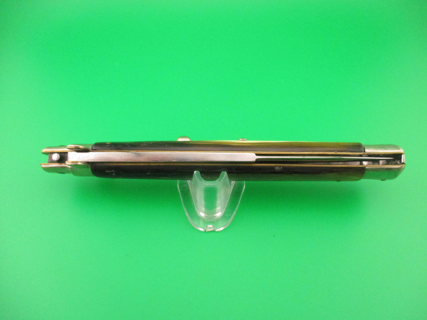 S.M. CO 33cm Italian Picklock Brazilian horn 1950s vintage automatic knife SMCO