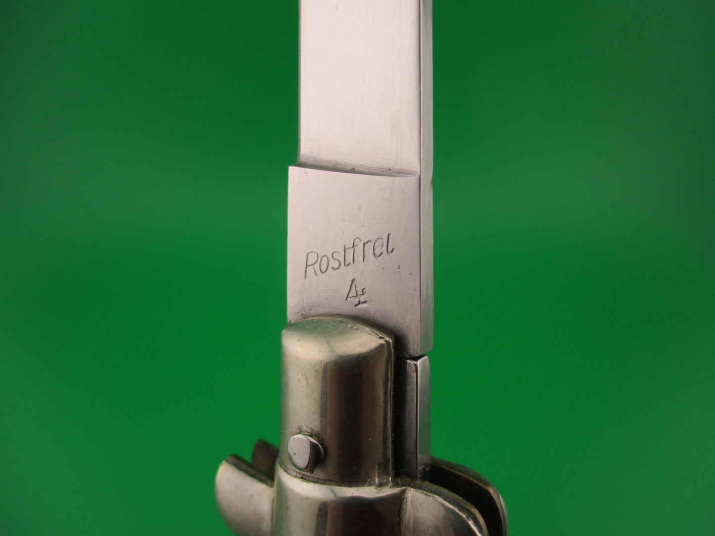 Rostfrei 4 (slant) 20cm Italian BoBc Stag vintage automatic knife