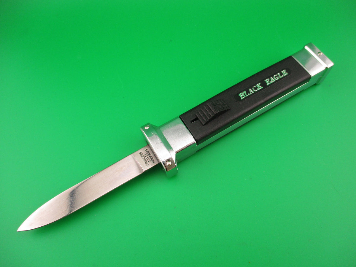 STAINLESS STEEL BLACK EAGLE 21cm Korean Retracting Guard automatic knife
