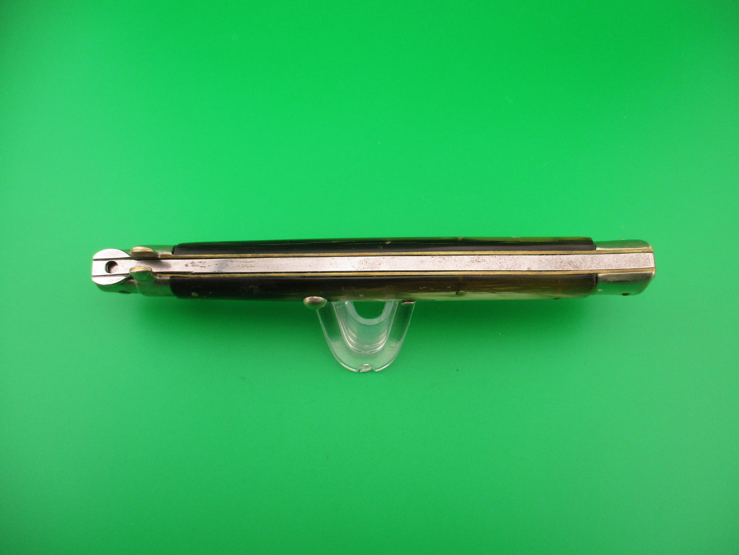 S.M. CO 33cm Italian Picklock Brazilian horn 1950s vintage automatic knife SMCO