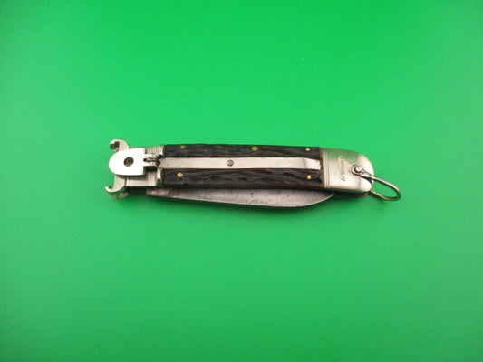 Bonsa SOLINGEN 11cm German SPRINGER Lever Shell Puller jigged bone automatic knife