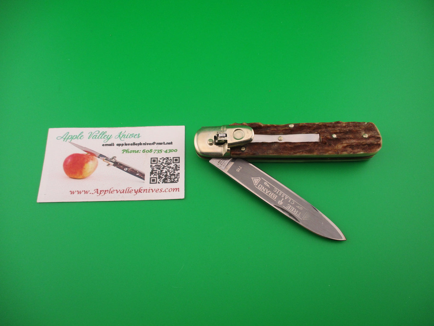BOKER TREE BRAND 715 11cm German Lever Stag Classic automatic knife