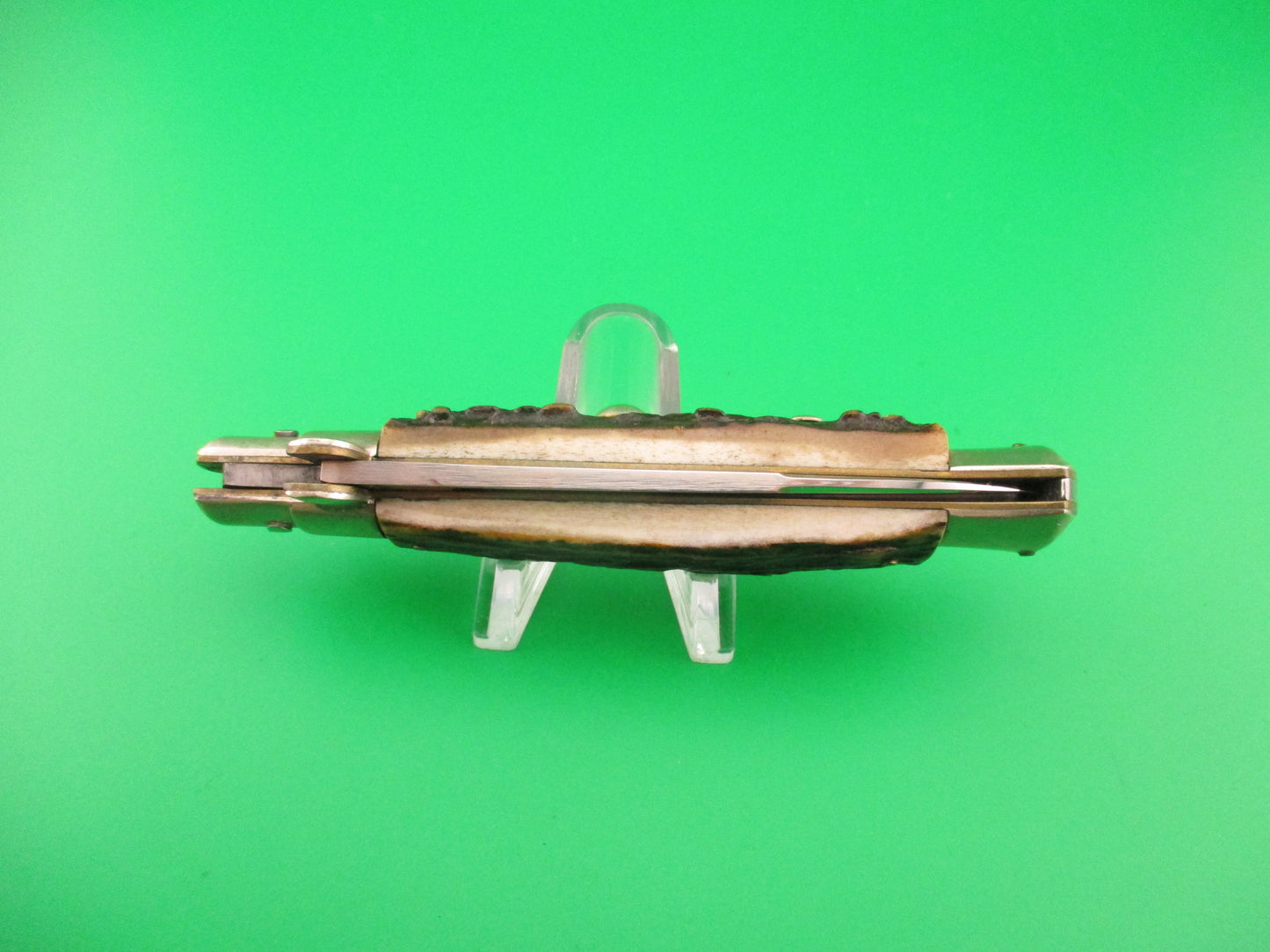 Rostfrei 4 (slant) 20cm Italian BoBc Stag vintage automatic knife