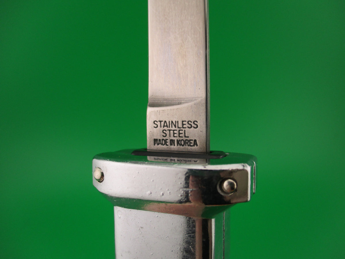 STAINLESS STEEL BLACK EAGLE 21cm Korean Retracting Guard automatic knife