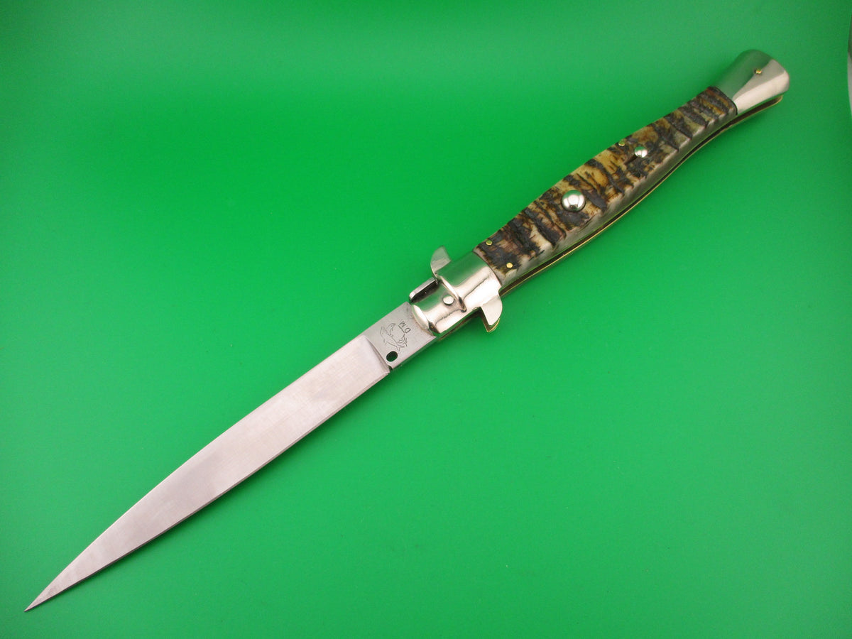 DM A. Rosa MANIAGO ITALY 33cm Italian Picklock Wasp Body Rams Horn automatic