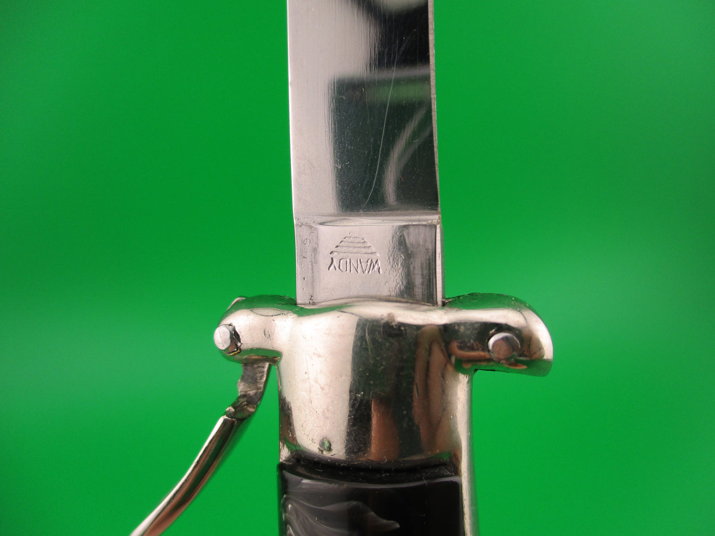 WANDY INOX DEPOSE 21cm Italian 1960s Trapdoor flush button automatic knife NOS