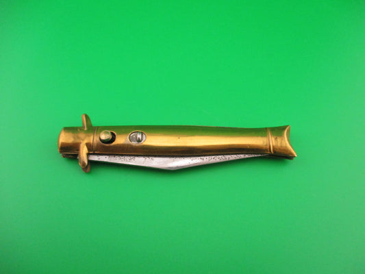 Edgemaster Brassy Bowtie fishtail vintage 1940s automatic knife